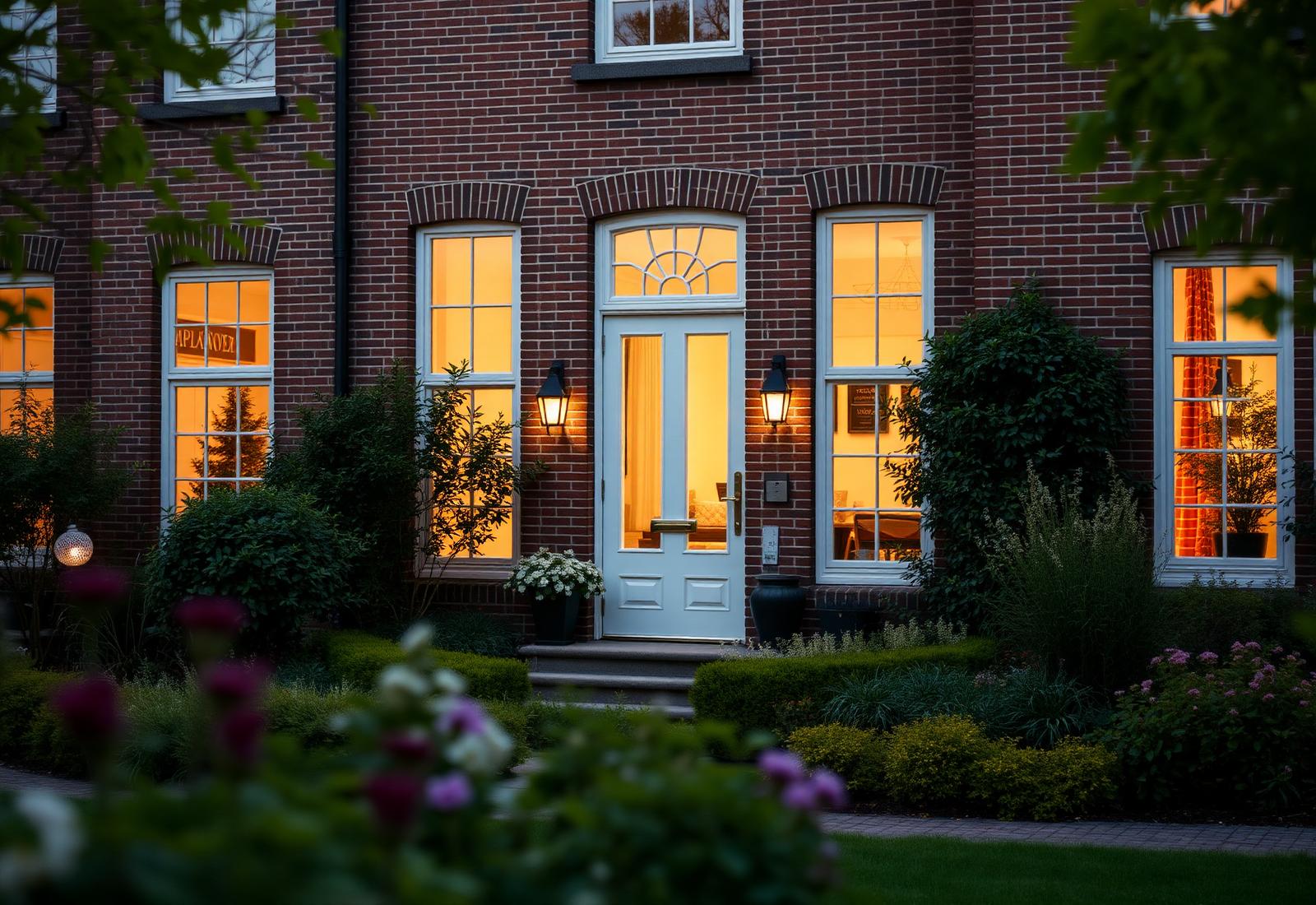 Grand Host Care Home exterior at dusk in Rotterdam